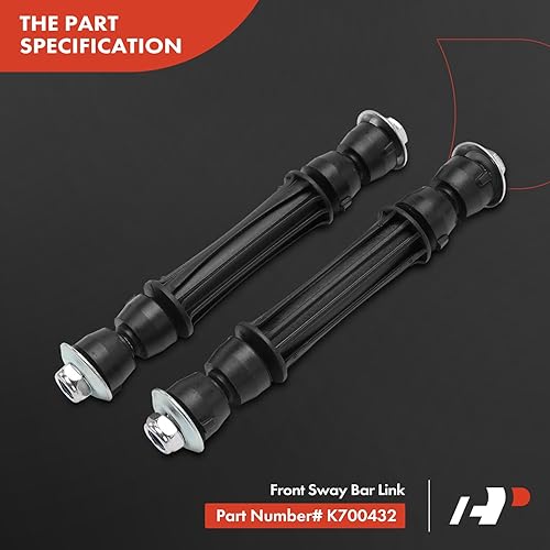 Miniatura 7 de A-Premium Juego de 10, brazo de control superior inferior, barra estabilizadora, extremo de barra de acoplamiento interior exterior, compatible con