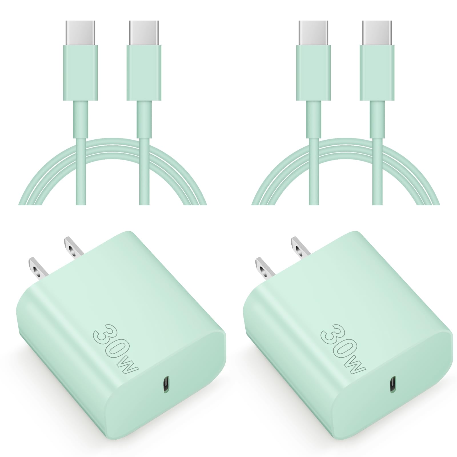 iPhone 17 16 15 Charger Fast Charging 30W USBC Charger 2-Pack Type C Chargers Block 6FT Cable for iPhone 17/17 Plus/17 Pro/17 Pro Max/iPhone 16/16