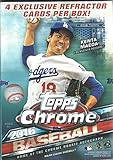 2016 Topps Chrome MLB Baseball Blaster Box - This Value Box Contains 4 Special Sepia Refractors Only...