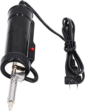 Electric Desoldering Pump, 350W Automatic Vacuum Solder Sucker with 3 Nozzles, Portable Stainless Steel Desoldering Tool for PCB Repair and Electronics Maintenance