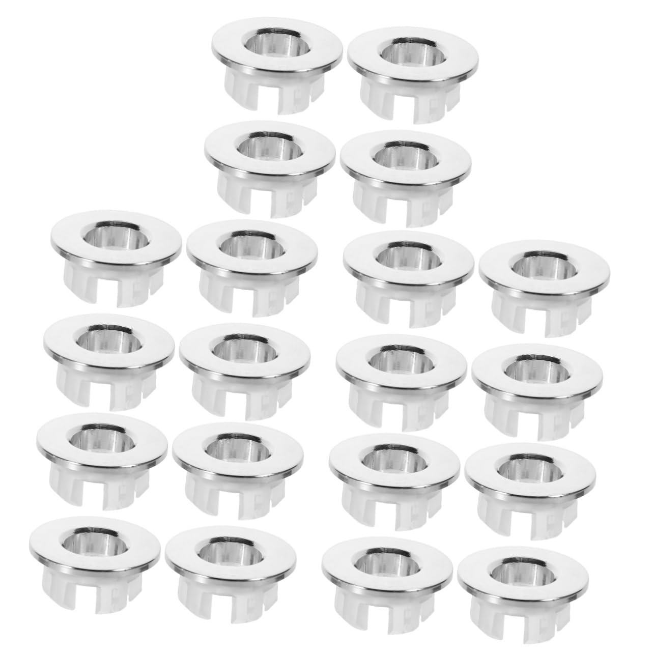 Veemoon 20pezzi Copertura Per Troppopieno Lavabo Per Bagno e Cucina Anelli Decorativi Per Scarico Lavabo Resistente e Facile Da Installare Adatto Diversi Modelli Di Lavelli