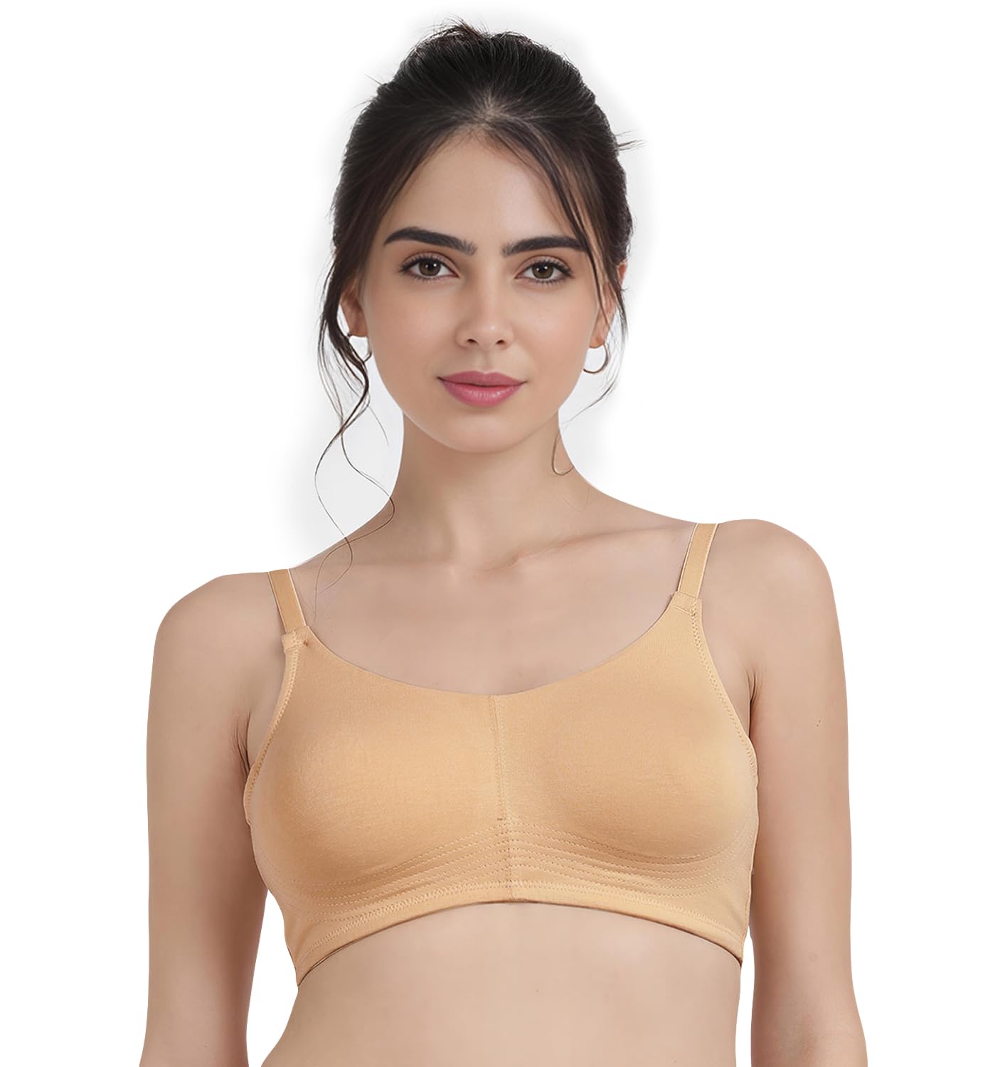 shyaway Susie Buff Skin Bottom Encircled Moulded Everyday Bra-picture-18