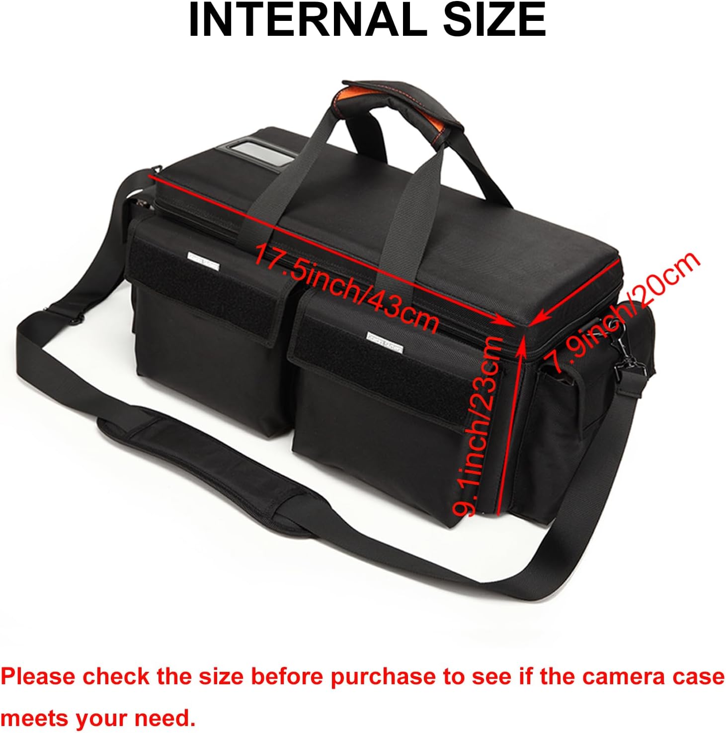 Large Camera Shoulder Bag, Pressure proof &Waterproof DSLR SLR Mirrorless Gadget Case,Messenger Photography Accessories Storage Pouch for EX280 Z280(M)