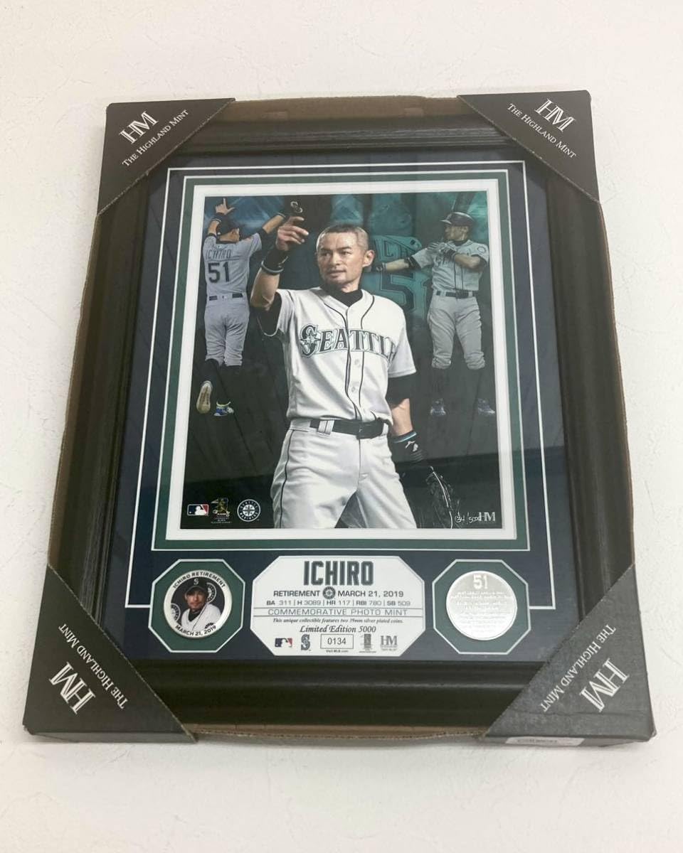 イチロー 引退記念 シルバーコインフォトミント 5000個限定 シリアルNo.入り 記念写真 記念コイン 額入り マリナーズ 新品未使用品】イチロー  引退記念 シルバーコインフォトミント 5000個限定 シリアルNo.入り 記念写真 記念コイン 額入り マリナーズ イチロー 引退記念 ...