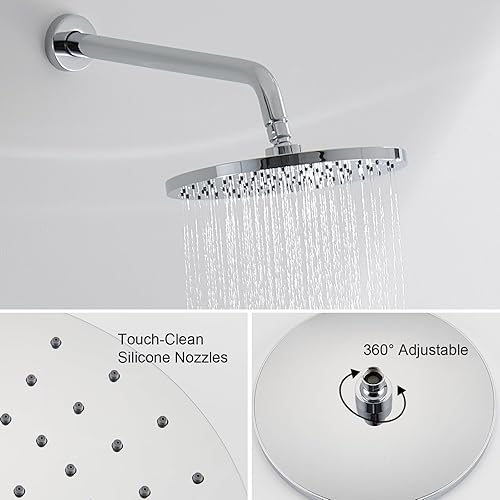 Miniatura 151 de IRIBER - Sistema de ducha de lluvia con cabezal de ducha fijo y de mano de alta presión cepillado níquel,Oro cepillado,Cromado,Oro rosa