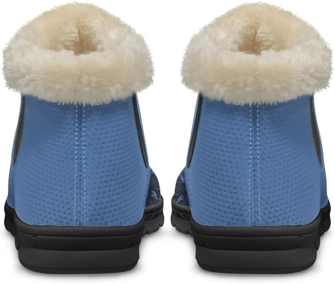 Binienty Warm Boots for Women Comsy Winter Fuzzy Ankle Booties Outdoor
