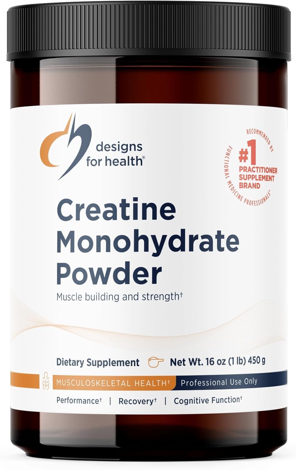 Designs for Health Micronized Creatine Monohydrate Unflavored Powder, 90 Servings, 5g per Serving – for Women & Men to Support Muscle Strength and Brain Health