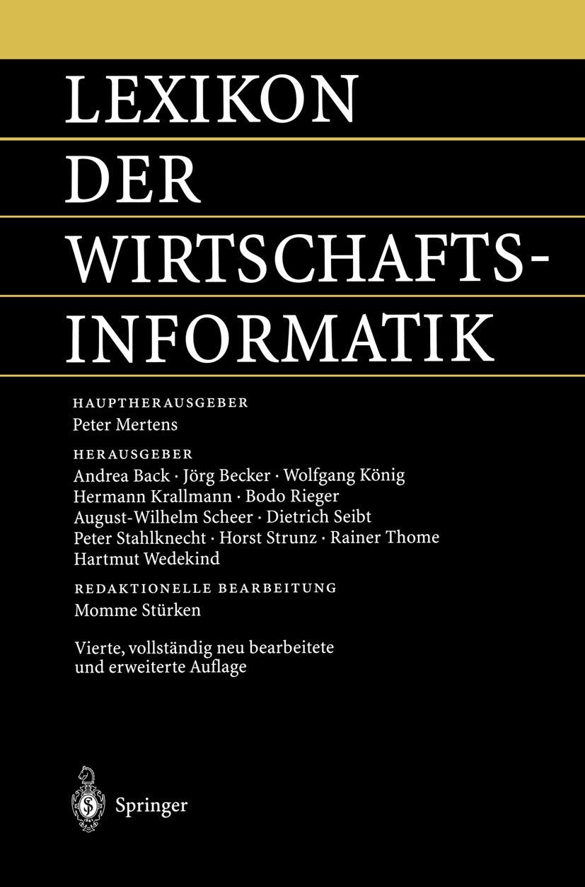 Lexikon der Wirtschaftsinformatik (German Edition)