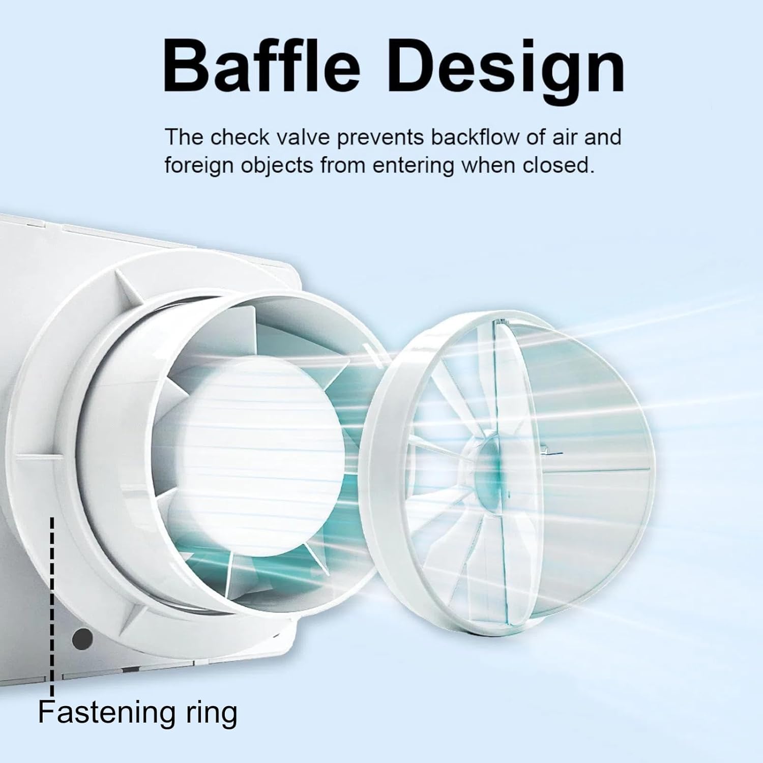 4 Inch Exhaust Fan, 56CFM Wall Mount Bathroom Exhaust Fan with Timer and Backdraft Damper, Quiet Window Mount Extractor Ventilation Fan for Bathroom Kitchen Garage, 12W, White