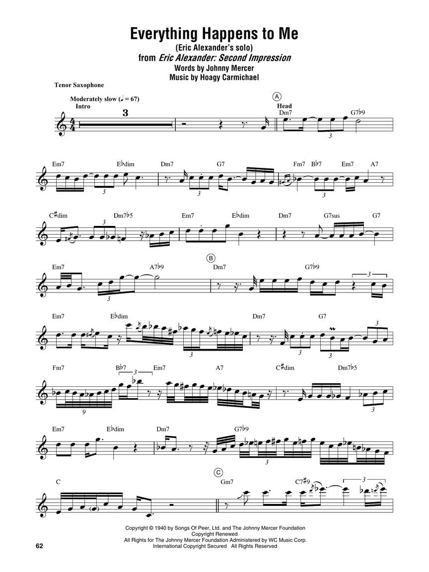 Saxophone Omnibook for B-Flat Instruments: Transcribed Exactly from Artist Recorded Solos