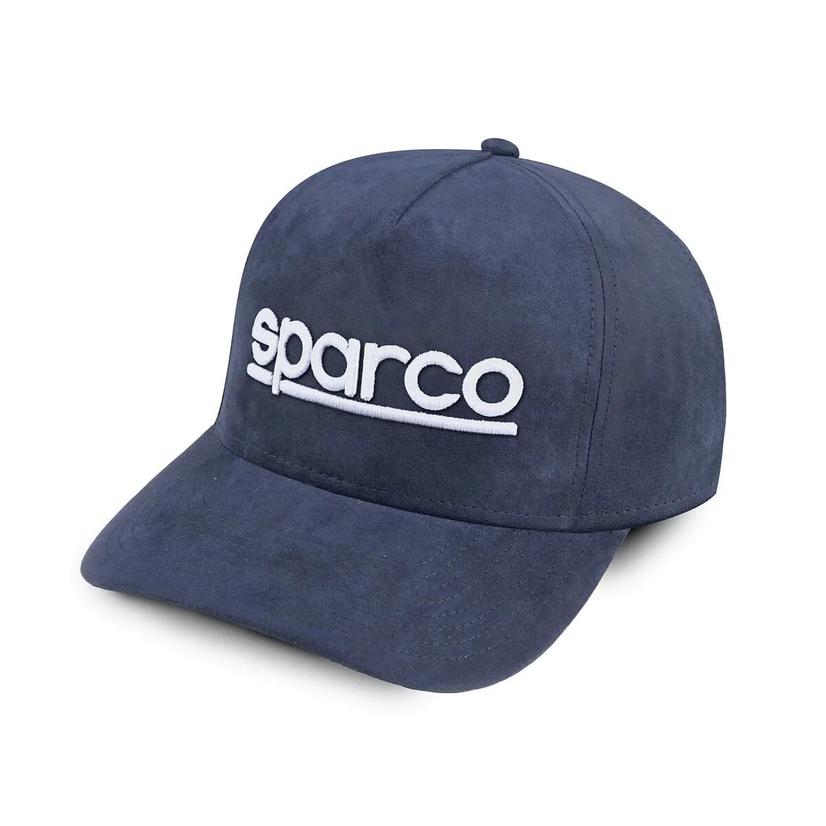Sparco Unisex Navy Suede Cap Blue Baseball, Standard Adult