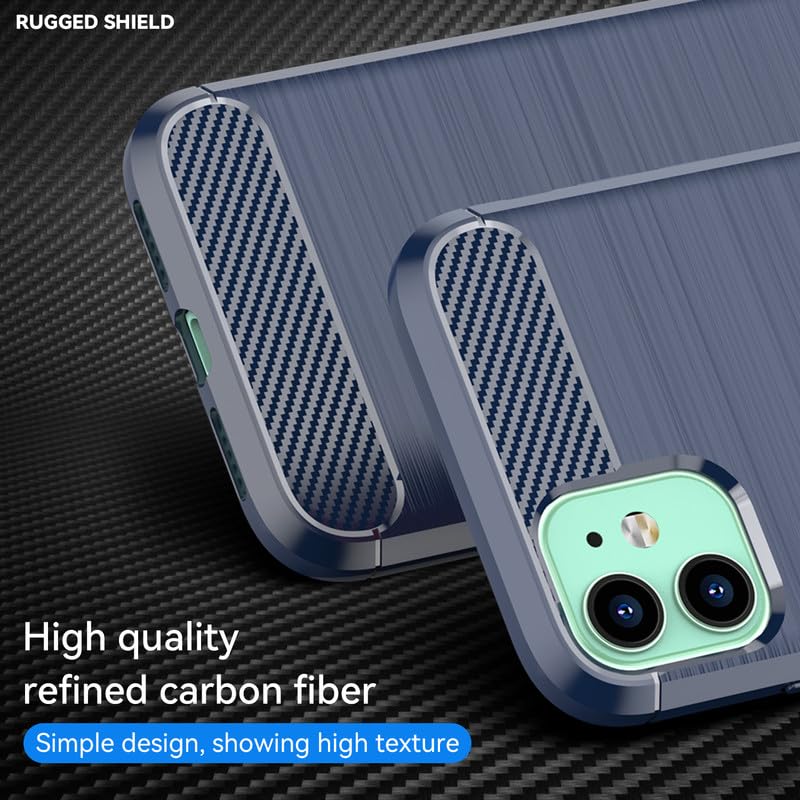 Image of Hybrid Carbon Fiber Back Case for iPhone 11 (Blue)