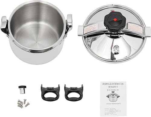 Miniatura 4 de Mini ollas a presión de 3 litros, recipientes a presión de acero inoxidable 304, con válvulas de escape, adecuadas para todos los tipos de