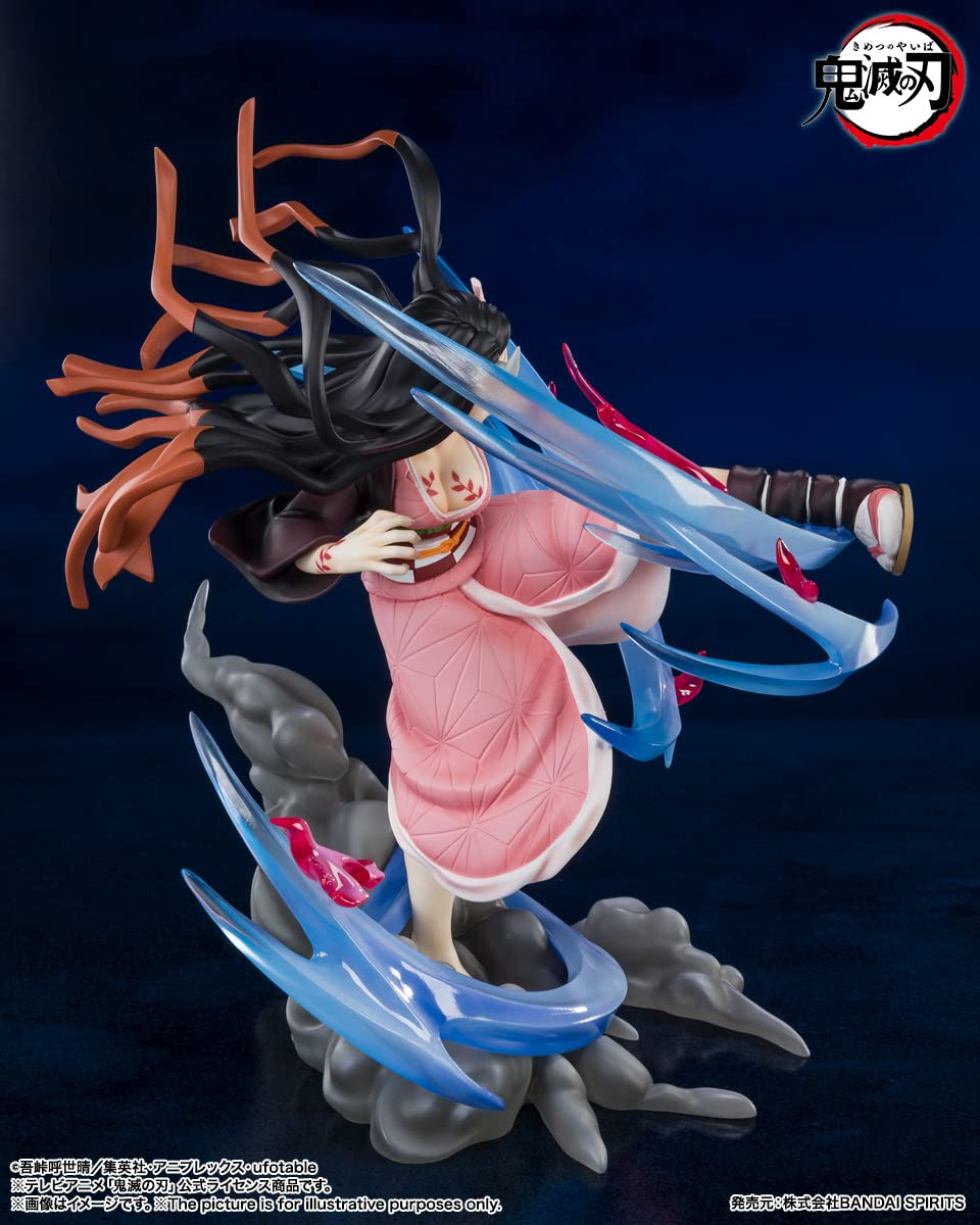 BANDAI Spirits Tamashi Nations - Demon Slayer : Kimetsu no Yaiba - Nezuko Kamado - Demon Form Advancing Ver FiguartsZERO Statue de Collection