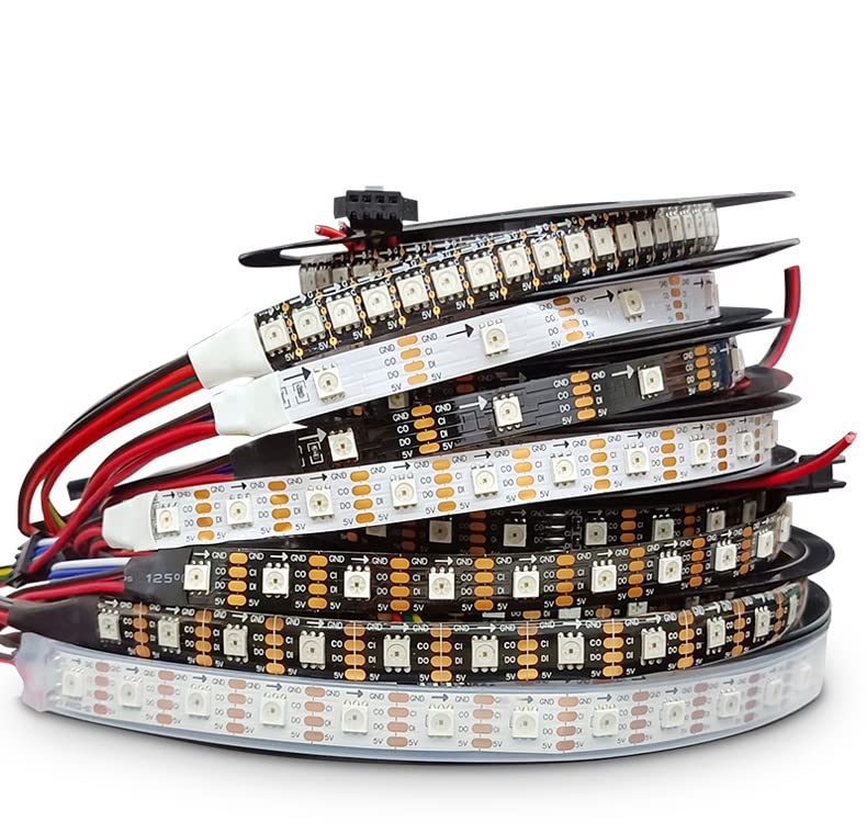 Tira LED RGB APA102 1M 144 LEDs/m IP30 DC5V miniatura 1