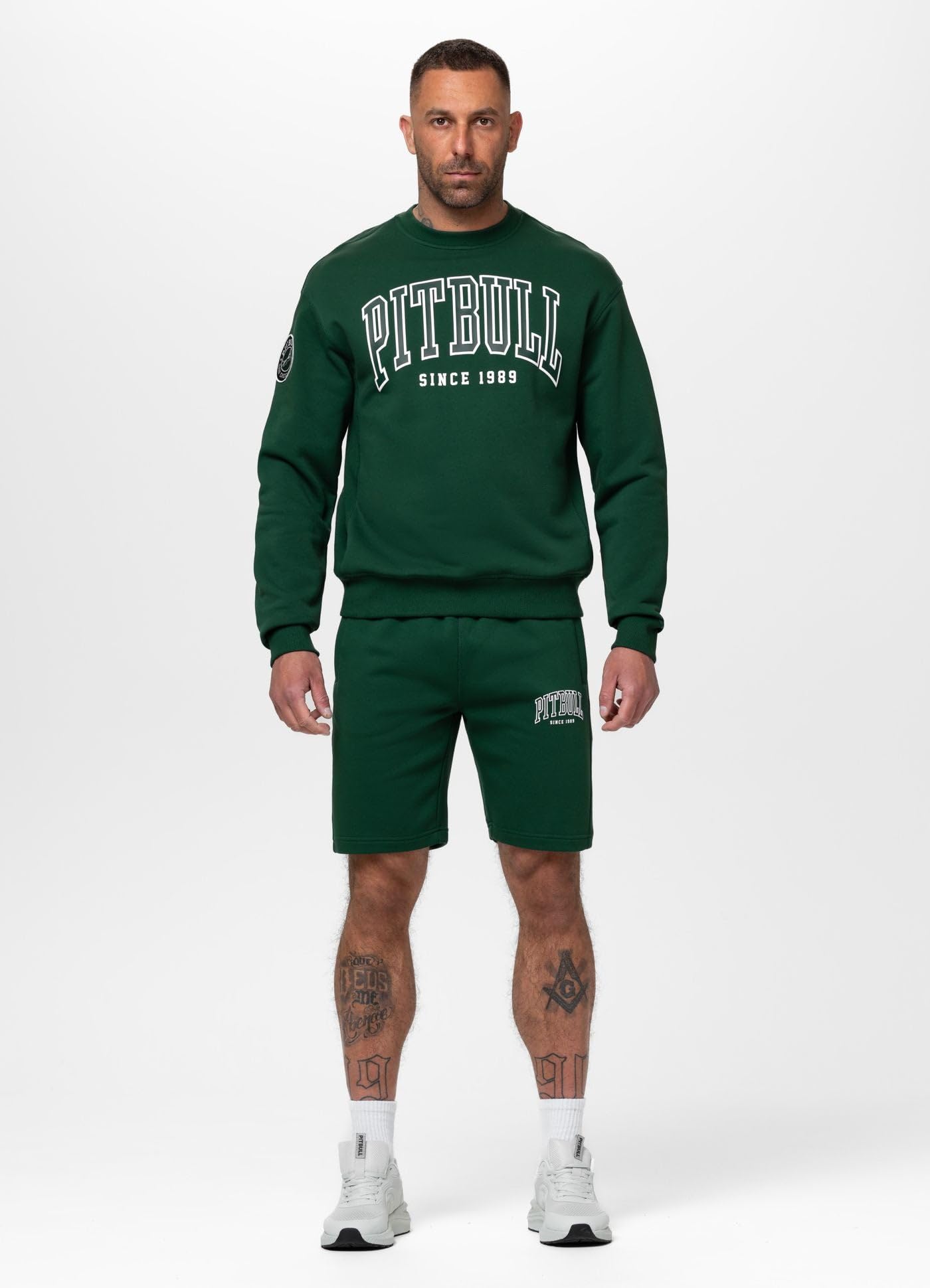 PITBULL Herren Sweatshirt Badger Rundhals Pullover Crewneck Freizeit Sport Baumwolle