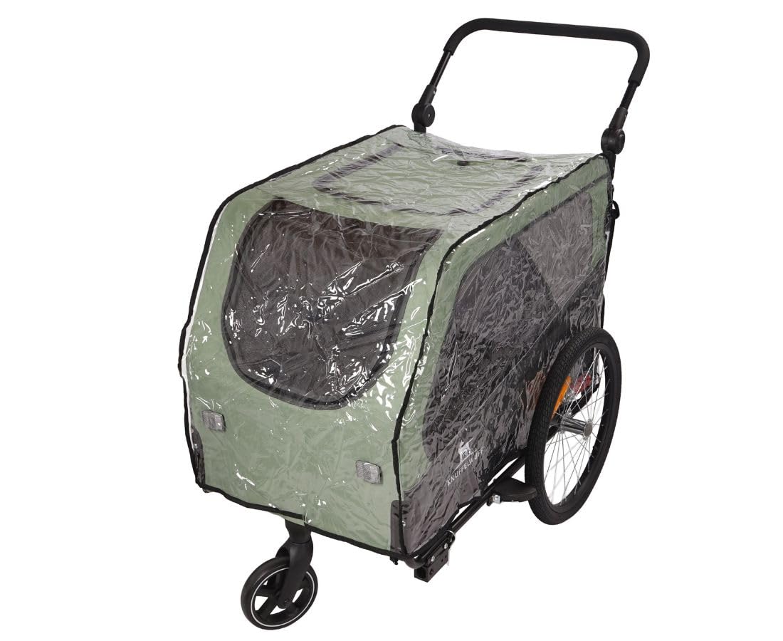 Knuffelwuff Regencover Cruvado | Transparenter PVC Regenschutz | Passgenau für Cruvado | Schutz vor Regen, Wind & Spritzwasser | Mit Klettöffnung für Griff | Inkl. Transportbeutel | Leicht zu reinigen