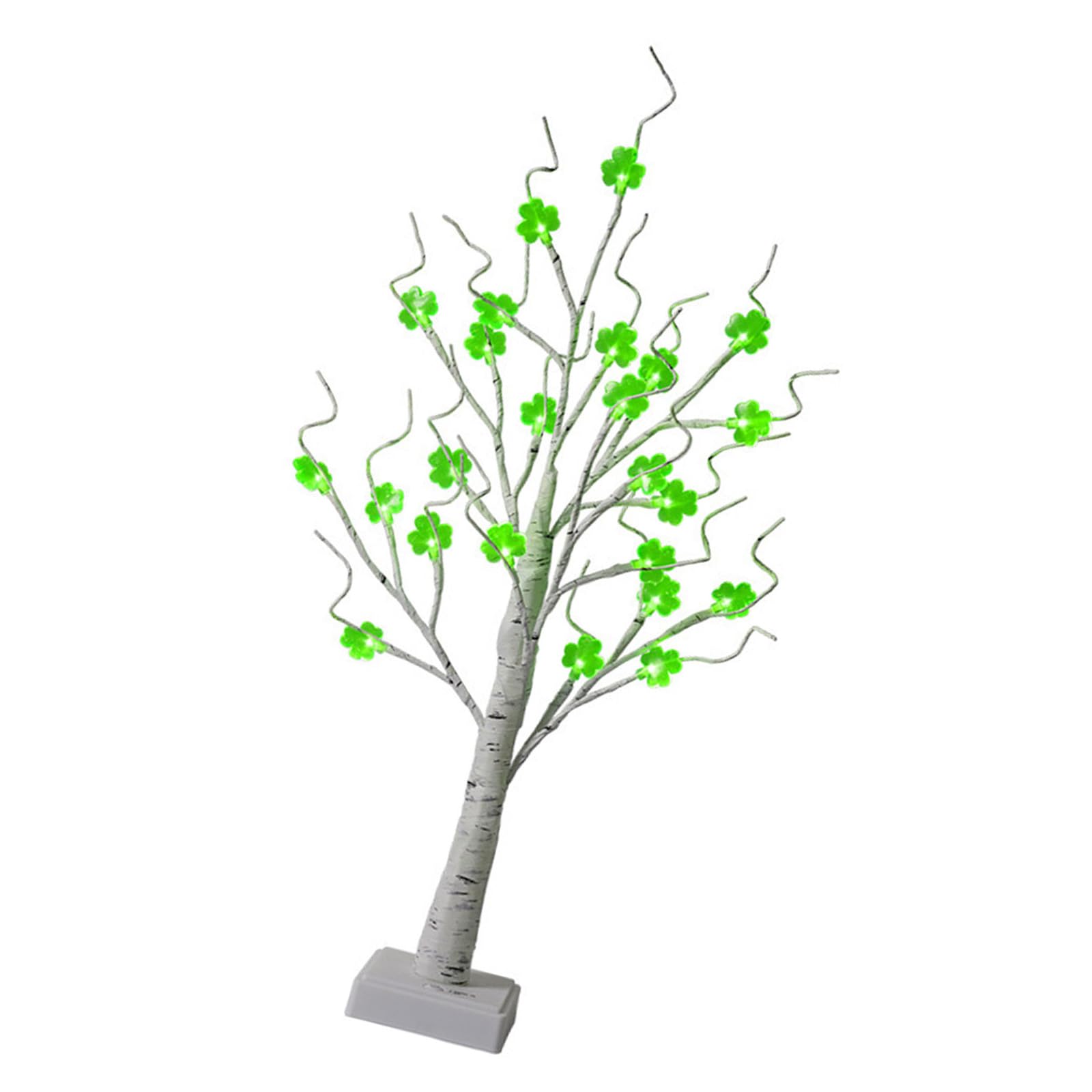 Piceioep Festival Patrick ' s Day LED Shamrocks Tree Light Decors for Home Party Materials Easy to Assemble Easy Install