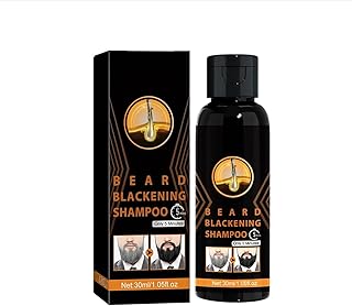 Grgowe Color de Barba Negro - Barra de Champú para Oscurecer el Cabello y la Barba - Jabón para el Cuidado Diario de Hombres