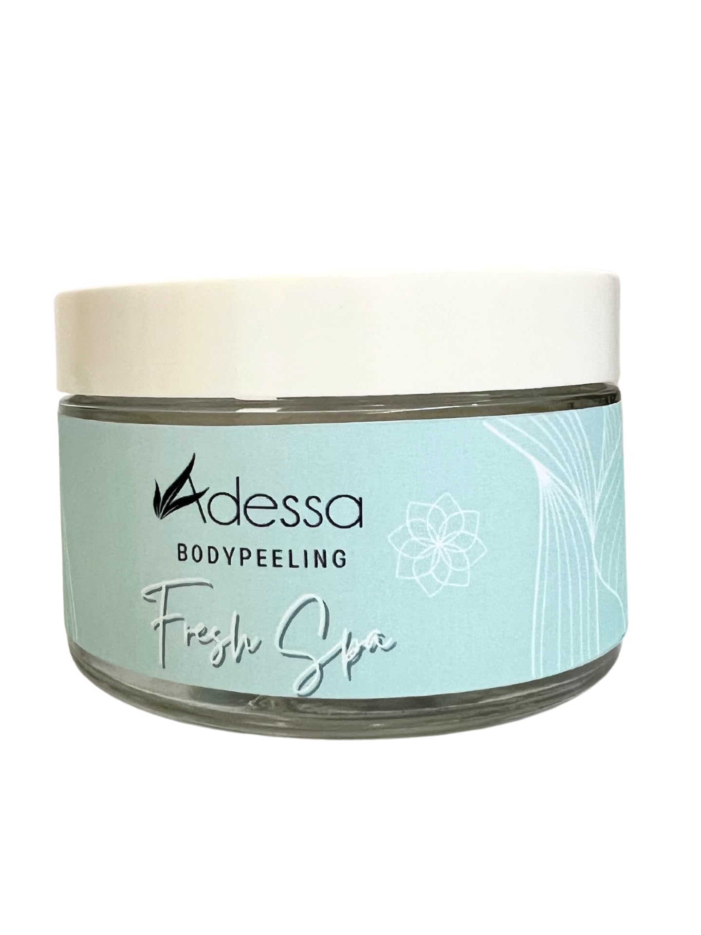 Adessa Exfoliante corporal de sal marina Fresh Spa, 200 ml, con aceite de coco y aceite de almendras