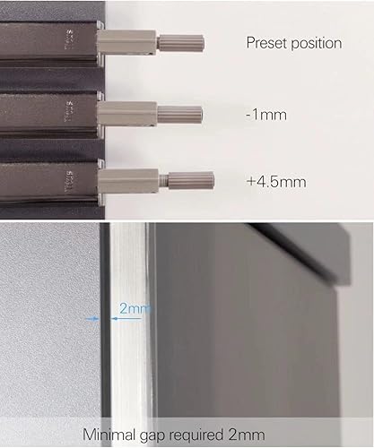 Vista 17 de Titus+ PushLatch - Pestillo de puerta para abrir, sistema de apertura para puertas de gabinete y cajones (paquete de 2)