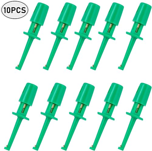 Miniatura 24 de Alwonder Alicates Hackle para atar moscas, 10 unidades, 8 colores, alicates de gancho de mosca, ganchos de punta larga de plástico, herramienta