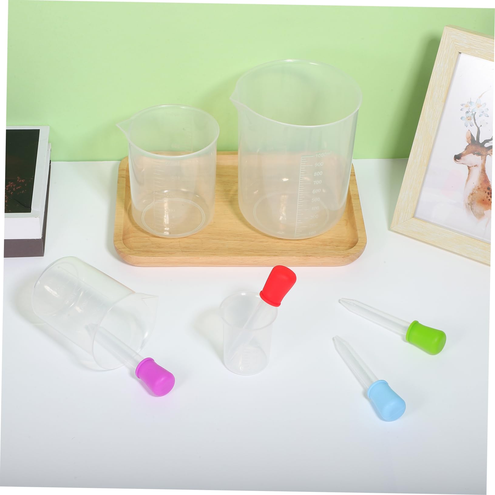 Alipis 3 Sätze Messbecher Kunststoffbecher Plastikgläser Measuring Cup Kunstoffbecher Measuring Jug Plastikbecher Transparent Farbmischbecher Tassenmaße Kleine Tassen Backen 4 Stück * 3