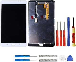 swark LCD Compatible with Samsung Galaxy Tab A 7.0 WiFi Tablet SM-T280 LCD Display Digitizer Touch Screen Assembly (White) + Tools(Not for 3G Version & T285 & No Earpiece Hole)