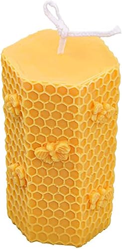 Grainrain Moldes de vela de abeja 3D molde de jabón de silicona de panal molde de cera molde de fabricación de velas (SXY043)
