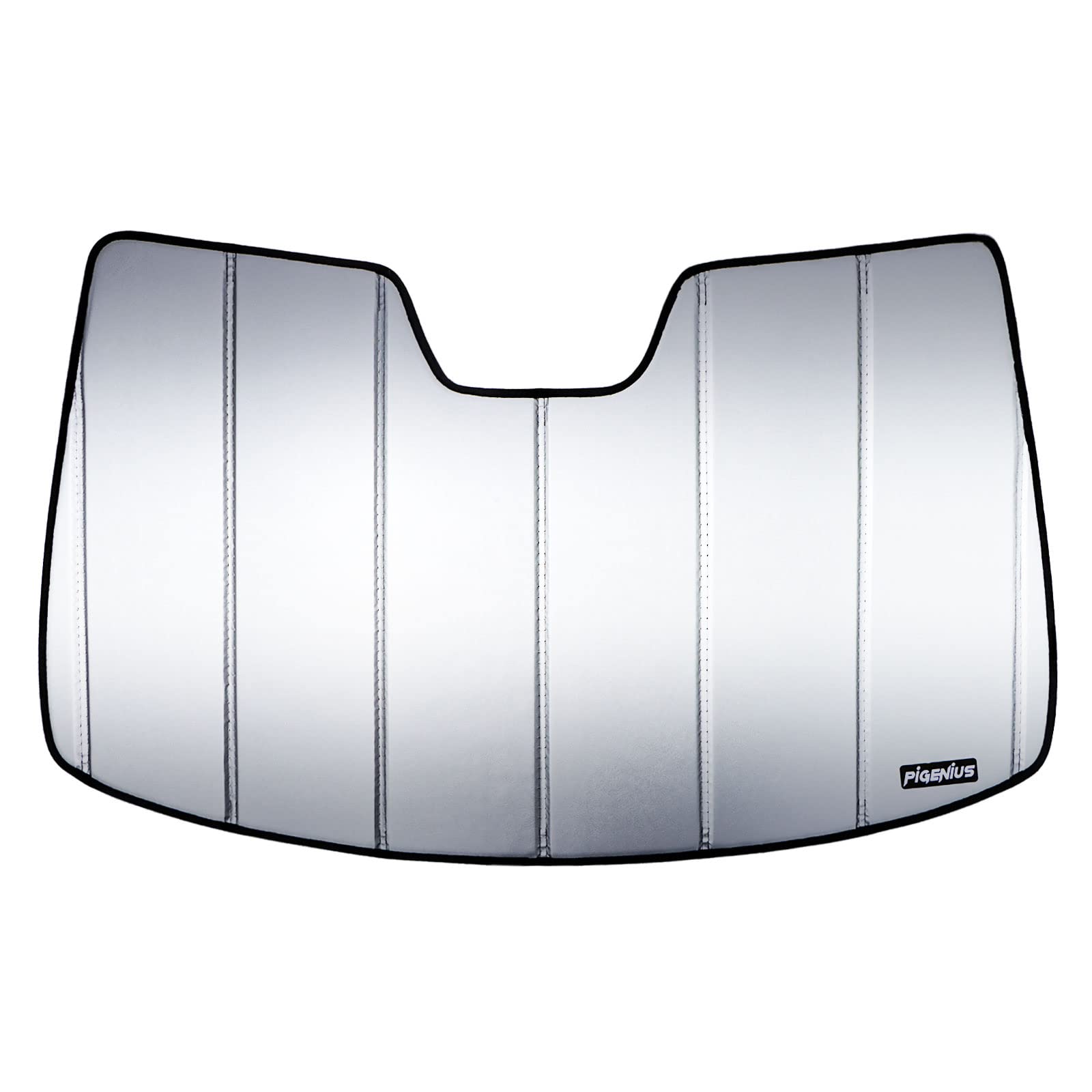 pigenius windshield sun shade for 2014-2020 nissan rogue - ultimate folding sunshade (for car without rearview mirror camera)