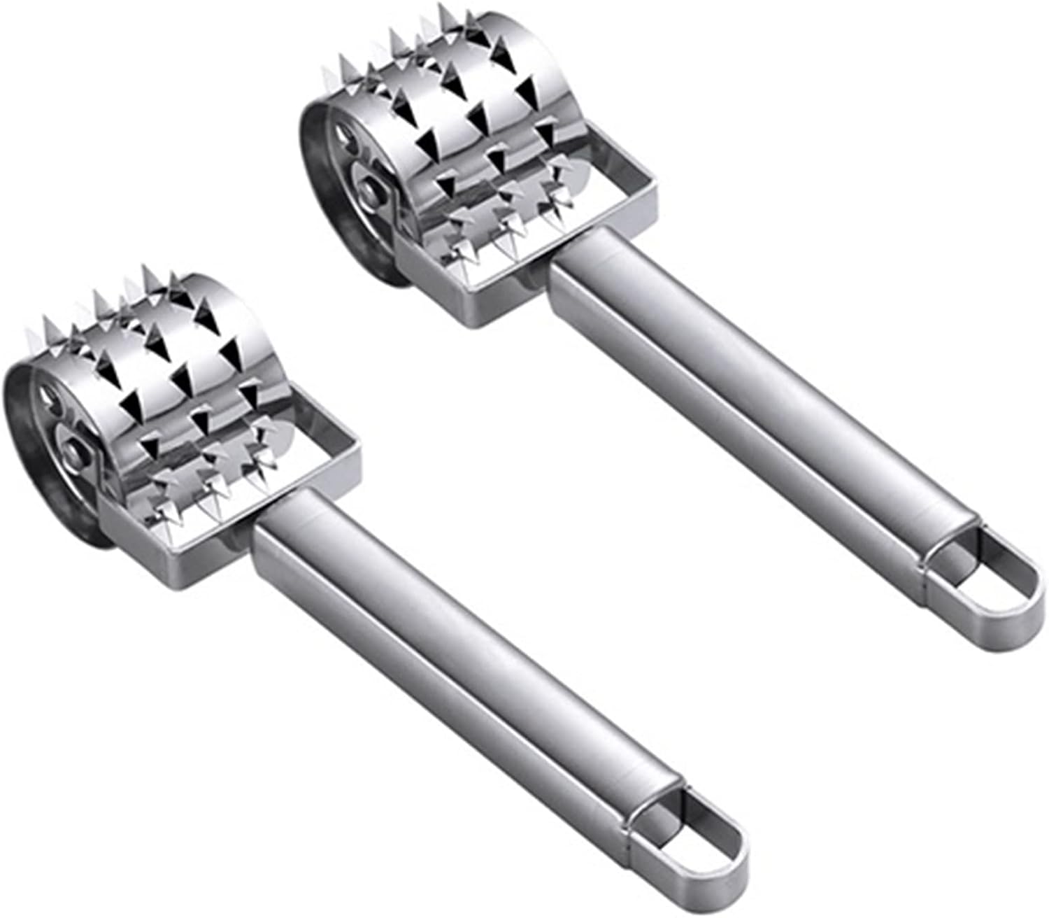 Food Hammer Roller Meat Hammer for Tenderizer Stainless Steel Tenderizer Loose Meat Barbecue Tool Steak Pork Cooking Chops Kitchen Tools