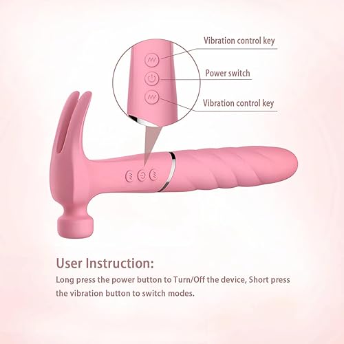 Miniatura 3 de Vibrador Punto G Martillo de doble cabeza Martillo vibrador huevo vibrante Mujer Juguetes sexuales para adultos Masturbándose Juguetes sexuales para