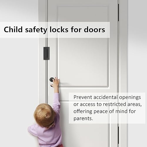 Miniatura 5 de BPQWLF Cerradura de refuerzo de puerta, refuerzo de cerradura de puerta de seguridad para el hogar, cerraduras de puerta de seguridad para niños,