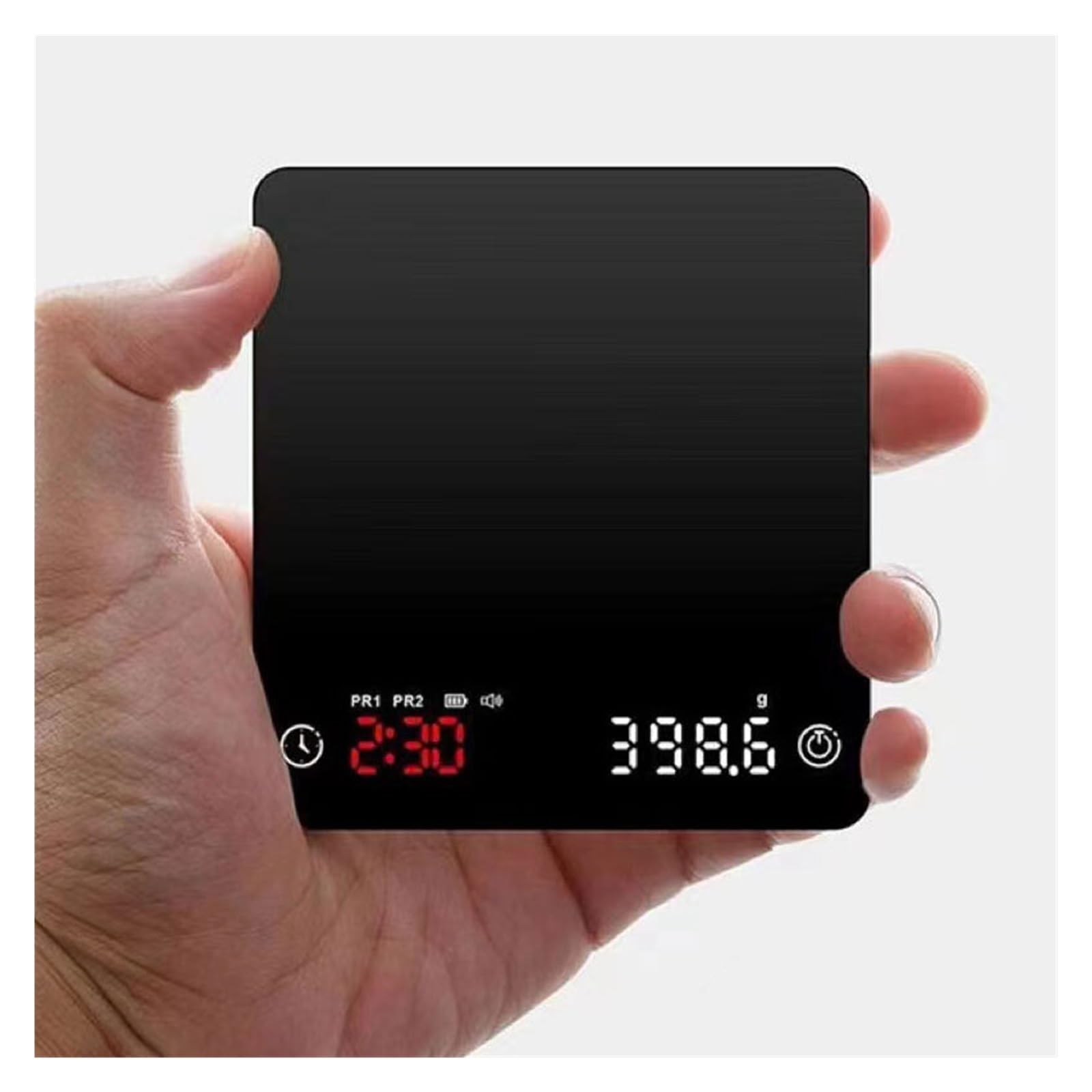 Cyfrowa Kuchenna Waga Do Kawy 2000g/0.1g Wysoce Precyzyjna Cykliczna Akumulatorowa Elektroniczna Akcesoria Baristy Domu Z Timerem Precise Measurement