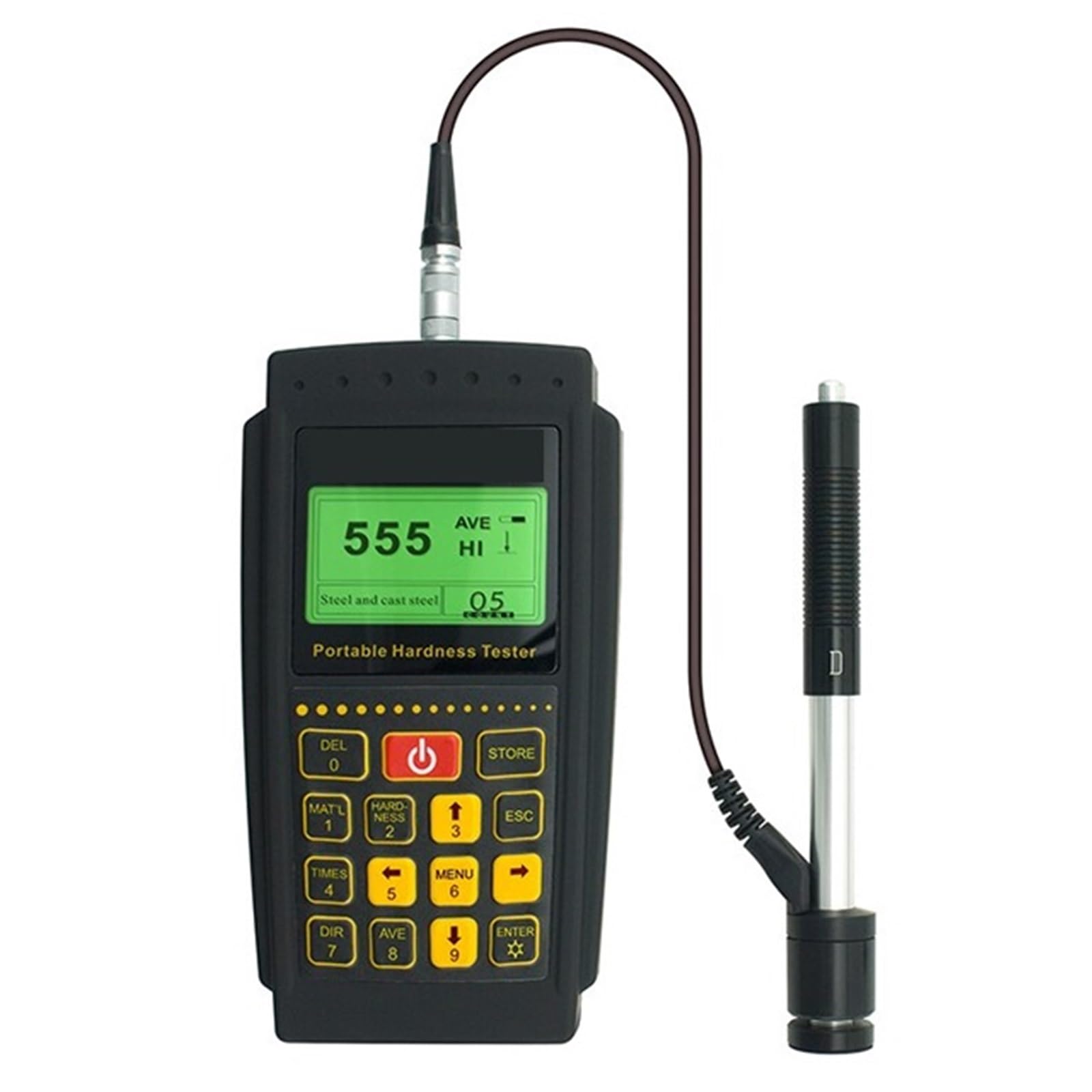 Mthckxjbsuz One Color Hardness Tester, Leeb Hardness Tester Meter Strength 170-960Hld Digital Hl Hb Hrc Hrb