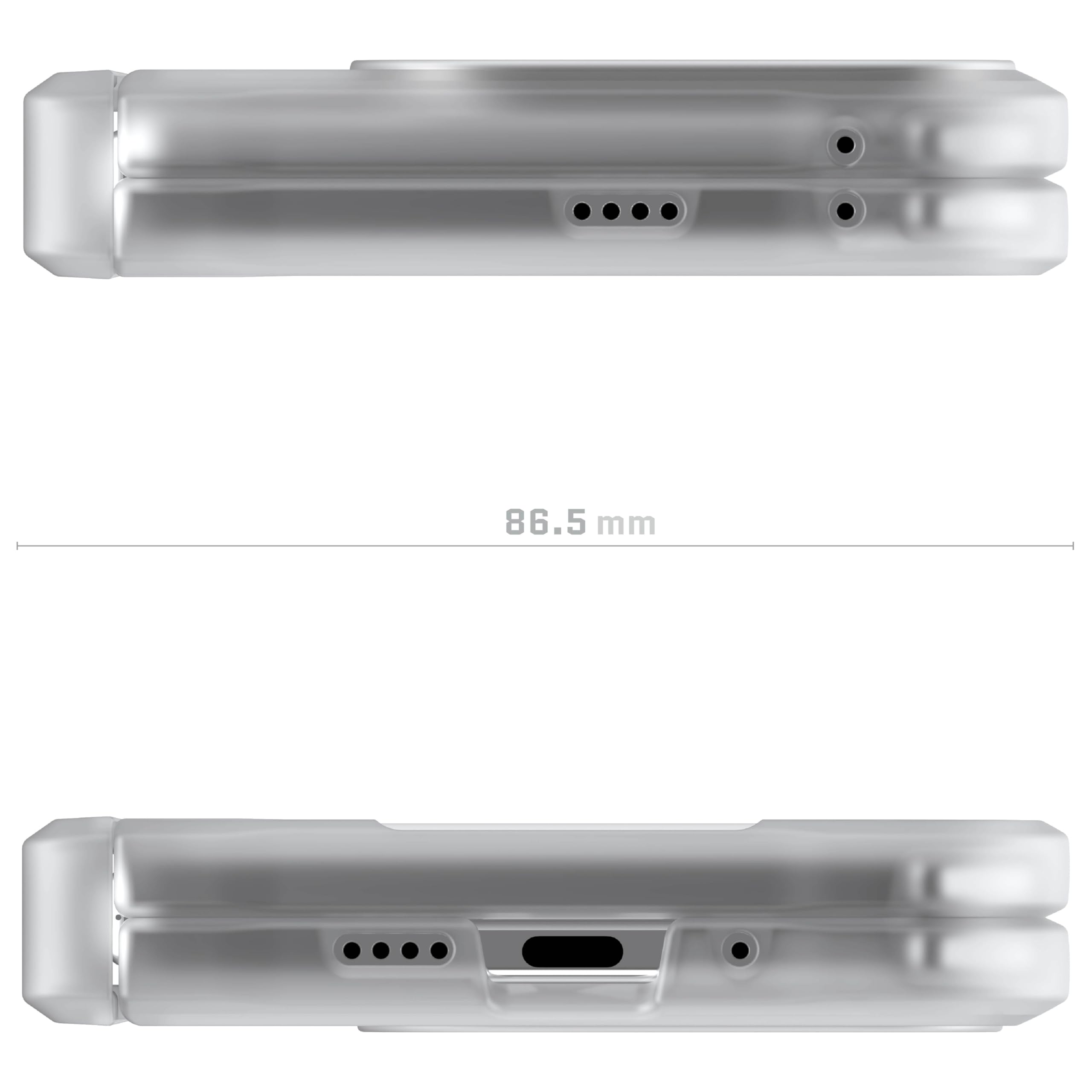 Ghostek Covert per Clear Pixel 10 Pro Fold - Custodia con cavalletto integrato e protezione completa per cardine, progettata per Google Pixel10 Pro Fold 2025 (8 pollici), colore: trasparente opaco.