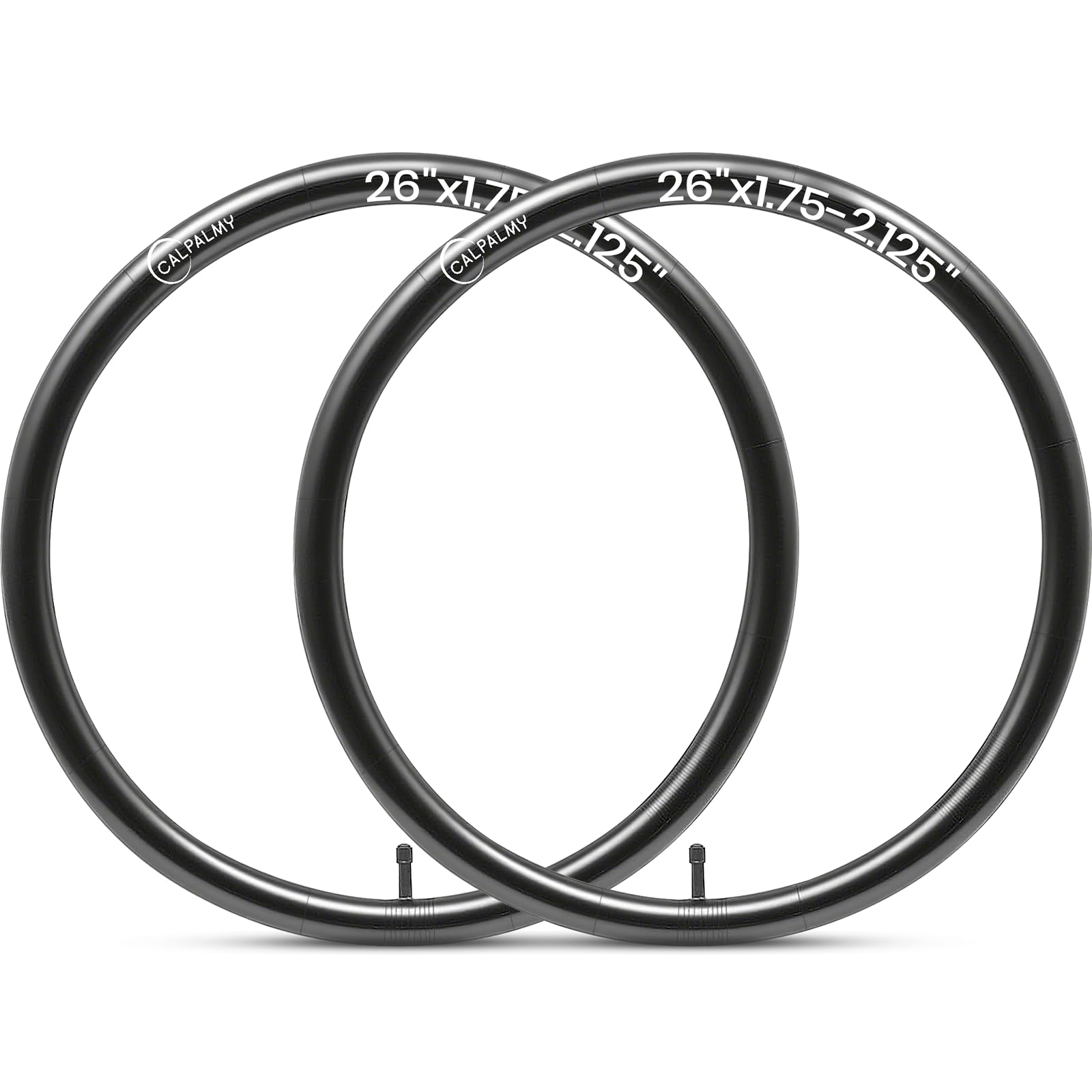 CALPALMY 12"/14"/16"/18"/20"/22"/24"/26"/28" Kids Bike Inner Tubes (2 Pack), Width Fit 1.75/1.95/2.125 with Schrader Valve, Compatible with Most Kid