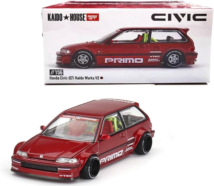 ミニカー KAIDO HOUSE LTDEDN HONDA CIVIC KHMG136 Amazon.com: Diecast Model Car Compatible with Kaido House x Mini