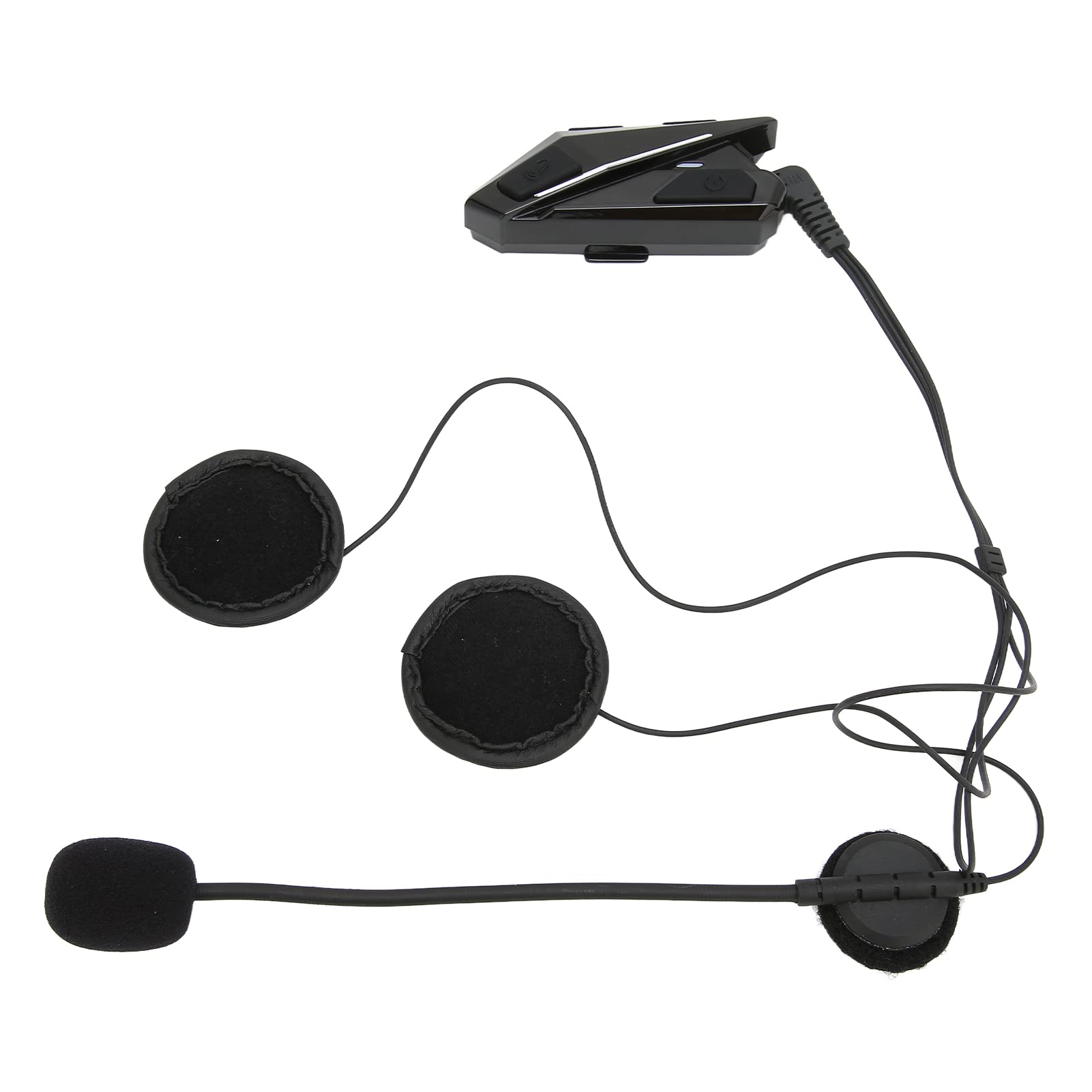 Cosiki Motorcycle Helmet Earpiece, Buildin 450mAh Battery Hands Free Call Motorcycle Accessories BT 5.0 Technology Standard for Motorcycle Accessories