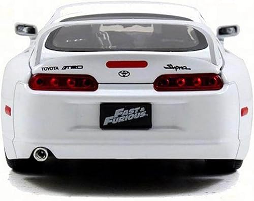 Miniatura 4 de Jada Toys Fast  Furious 124 Brians Toyota Supra - Auto fundido a presión blanco juguetes para niños y adultos 97375