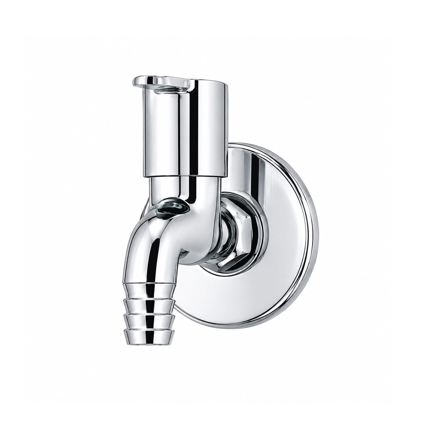 Sky Nozzle BIB Cock for Bathroom Kitchen and Outdoor, Chrome Finish, Wall-Mounted, Lever Handle, Hose Nozzle Outlet-image-17
