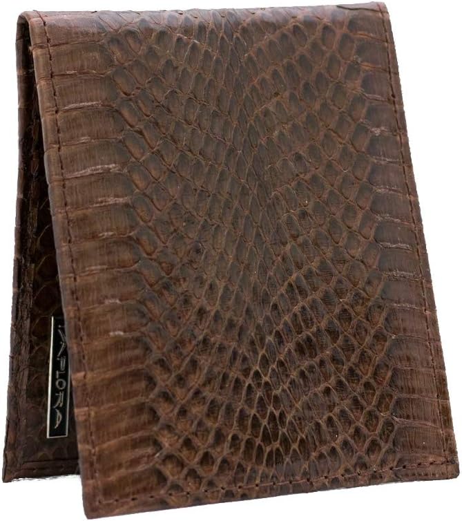 Implora Genuine Cobra Snakeskin Leather Wallet - Brown