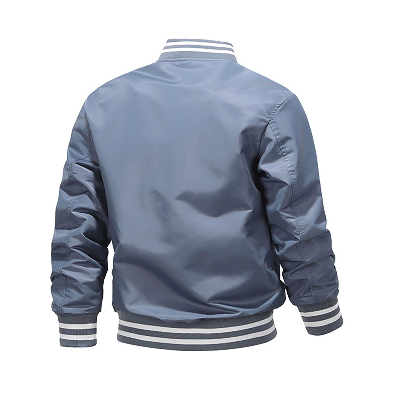 Chaqueta Hombre, Casacos De Algodão Para Homem universitaria béisbol clásica holgada y ligera algodón M 4XL