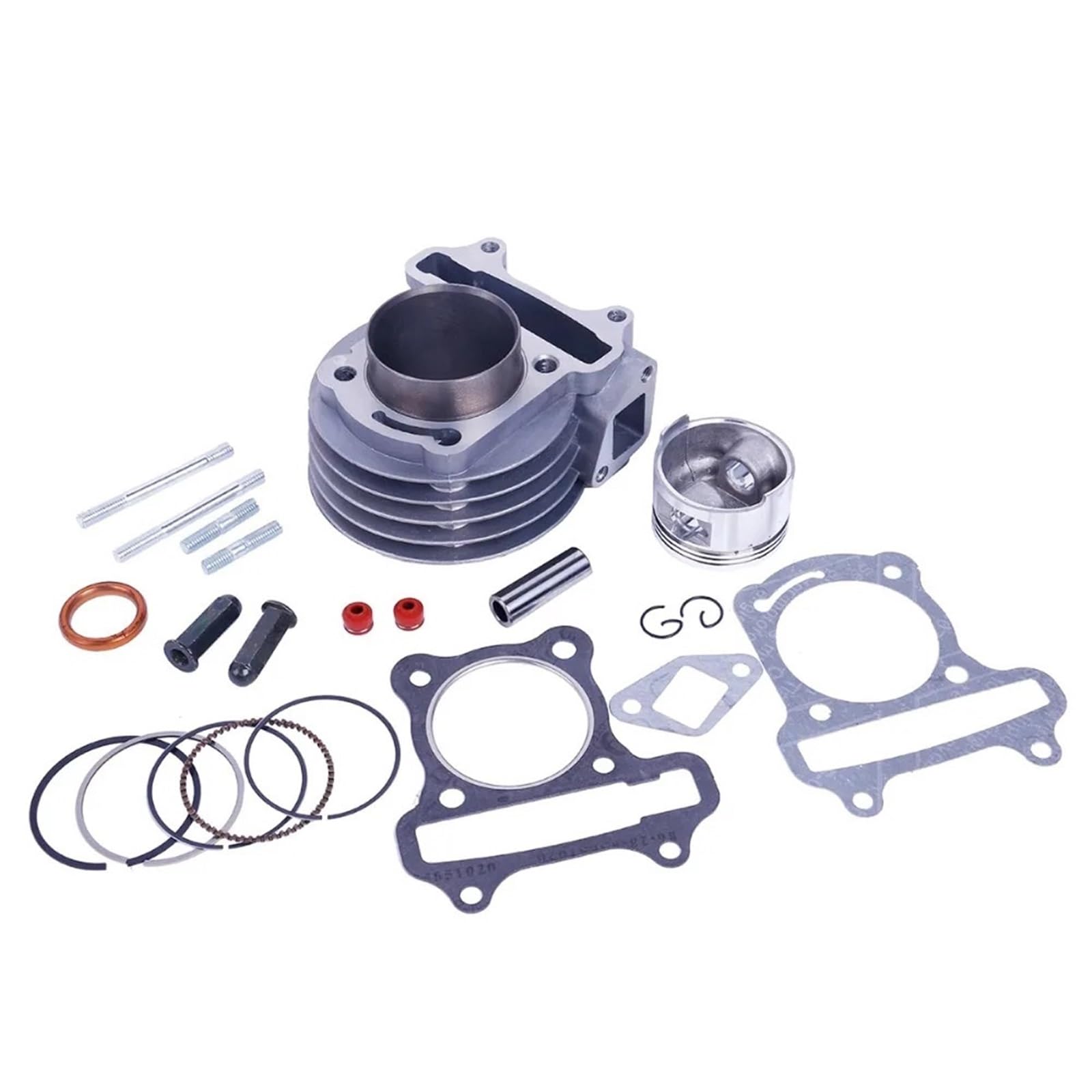 Cylinder silnika Pasuje Do Skutera GY6 72cc 80cc 47mm Duży Cylinder Zestaw Naprawczy Z Zestawem Tłoka 139QMB 139QMA Silnik Motoroweru ATV Cylinder Kit