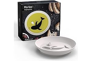 PELEG DESIGN Dip Sea Whale Dipping Dish Balsamic and Olive Oil