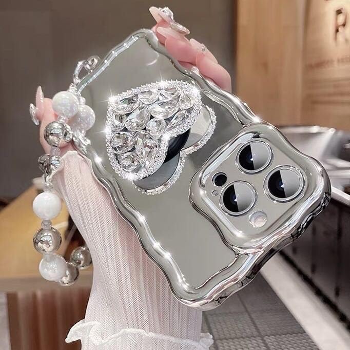 Amazon.com: Designed for iPhone 14 Pro Max Case Luxury Chrome