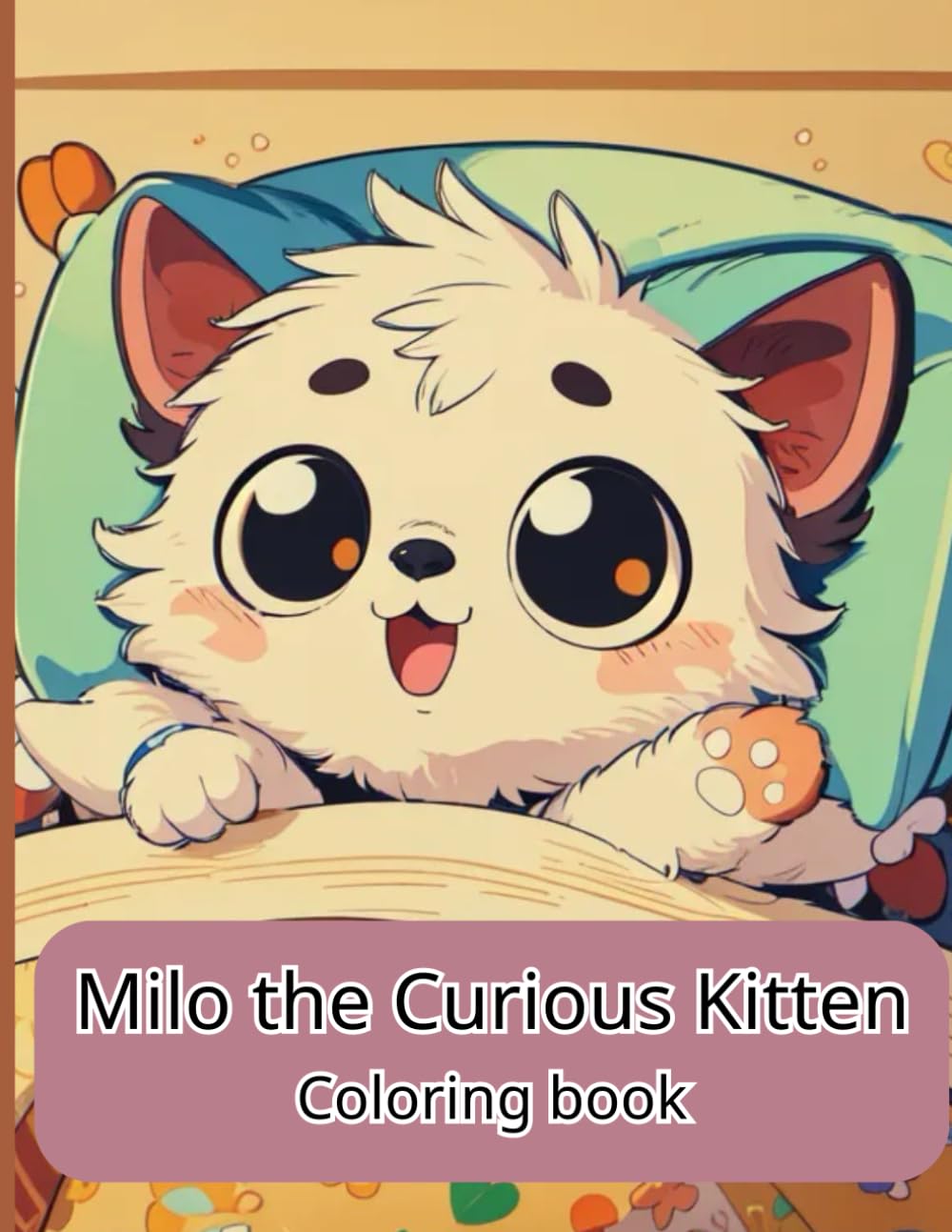 Milo the Curious Kitten Coloring Book: Bold and Easy Coloring Pages for Fun and Relaxation, Perfect for Kids, Teens, and Cat Lovers with Adorable Everyday Advent