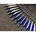 ZSHJGJR Archery Arrow Feathers 4Inch 5 Inch Turkey Feathers Fletchings Arrow Feathers Fletches Right Wing for DIY Hunting Arrows 50PCS (4inch, Right Wing, Blue)
