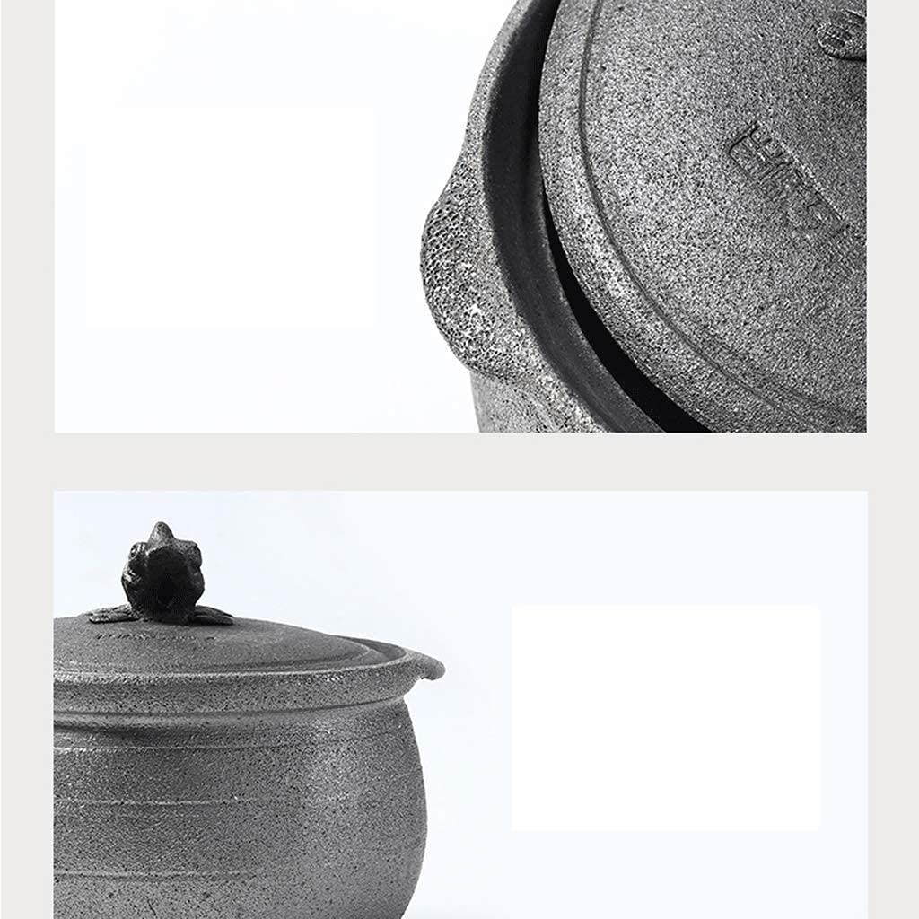 Ceramiczny garnek do gotowania Zapiekanka, tradycyjna medycyna ręcznie robiony garnek garnek staromodny domowy garnek ziołowy zapiekanka stary garnek (rozmiar: L) (rozmiar: S)