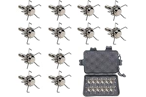 12-Pack Archery Judo Broadheads 100 Grains + Storage Case
